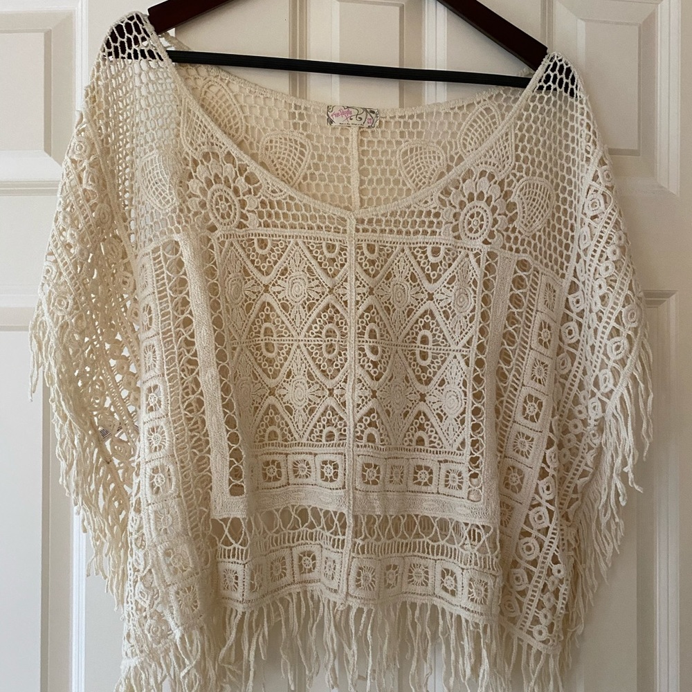FREE PEOPLE EUC CROCHET TOP